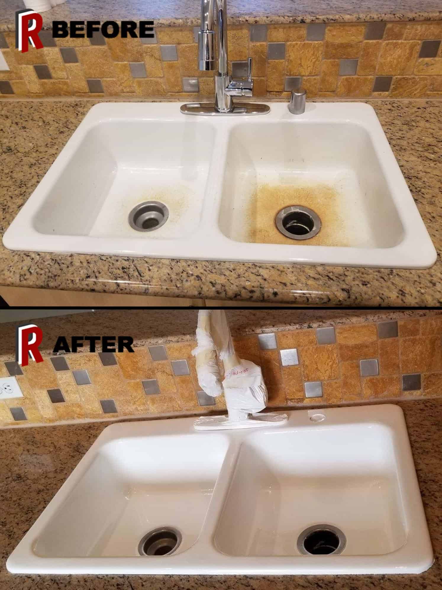 how to resurface kitchen sink